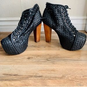 Jeffrey Campbell Woven Lita Boots